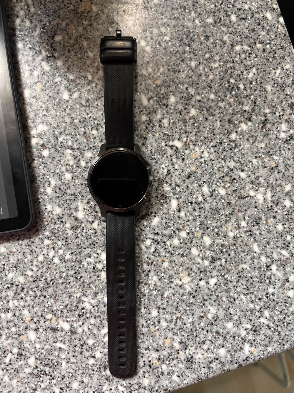 garmin Black Women's Silicone Strap Smartwatch